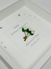 Load image into Gallery viewer, 1st Paper 1 Year Wedding Anniversary Frame - Traditional