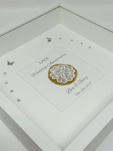 Load image into Gallery viewer, 13th Lace 13 Years Wedding Anniversary Frame - Traditional