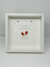 Load image into Gallery viewer, 2nd Cotton 2 Years Wedding Anniversary Frame - Traditional