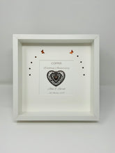 Load image into Gallery viewer, 22nd Copper 22 Years Wedding Anniversary Frame - Traditional