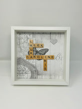 Load image into Gallery viewer, Scrabble Tile Frame - Map