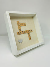 Load image into Gallery viewer, Scrabble Tile Frame - Ivory Shimmer