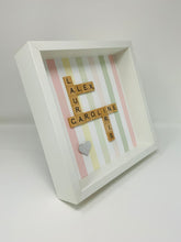 Load image into Gallery viewer, Scrabble Tile Frame - Candy Stripe