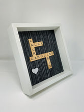 Load image into Gallery viewer, Scrabble Tile Frame - Black Shimmer