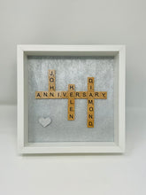 Load image into Gallery viewer, 60th Diamond 60 Years Wedding Anniversary Scrabble Tile Frame
