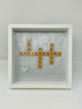 Load image into Gallery viewer, 30th Pearl 30 Years Wedding Anniversary Scrabble Tile Frame