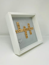 Load image into Gallery viewer, 30th Pearl 30 Years Wedding Anniversary Scrabble Tile Frame