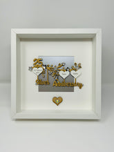 Load image into Gallery viewer, 25th Silver 25 Years Wedding Anniversary Frame - Branch