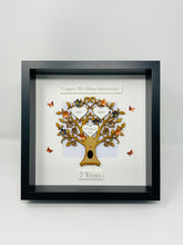 Load image into Gallery viewer, 7th Copper & Black 7 Years Wedding Anniversary Frame - Classic
