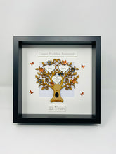 Load image into Gallery viewer, 22nd Copper & Black 22 Years Wedding Anniversary Frame - Classic
