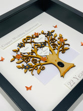 Load image into Gallery viewer, 22nd Copper & Black 22 Years Wedding Anniversary Frame - Classic