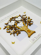 Load image into Gallery viewer, 50th Golden 50 Years Wedding Anniversary Frame - Classic