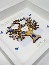 Load image into Gallery viewer, 65th Blue Sapphire 65 Years Wedding Anniversary Frame - Classic