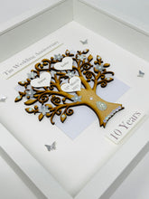 Load image into Gallery viewer, 10th Tin 10 Years Wedding Anniversary Frame - Classic