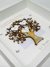 Load image into Gallery viewer, 15th Crystal 15 Years Wedding Anniversary Frame - Classic