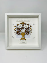 Load image into Gallery viewer, 12th Silk 12 Years Wedding Anniversary Frame - Classic