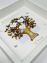 Load image into Gallery viewer, 12th Silk 12 Years Wedding Anniversary Frame - Classic