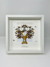 Load image into Gallery viewer, 4th Linen 4 Years Wedding AnniversaryFrame - Classic
