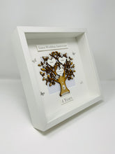 Load image into Gallery viewer, 4th Linen 4 Years Wedding AnniversaryFrame - Classic