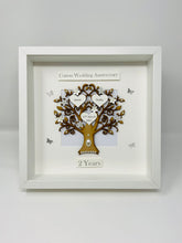 Load image into Gallery viewer, 2nd Cotton 2 Years Wedding Anniversary Frame - Classic