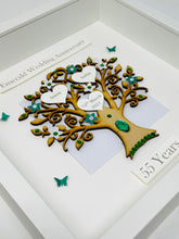 Load image into Gallery viewer, 55th Emerald 55 Years Wedding Anniversary Frame - Classic
