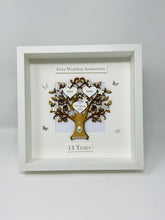 Load image into Gallery viewer, 14th Ivory 14 Years Wedding Anniversary Frame - Classic