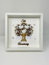 Load image into Gallery viewer, 12th Silk 12 Years Wedding Anniversary Frame - Wooden