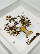 Load image into Gallery viewer, 12th Silk 12 Years Wedding Anniversary Frame - Wooden