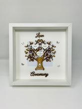 Load image into Gallery viewer, 4th Linen 4 Years Wedding Anniversary Frame - Wooden