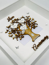 Load image into Gallery viewer, 4th Linen 4 Years Wedding Anniversary Frame - Wooden