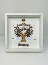 Load image into Gallery viewer, 10th Tin 10 Years Wedding Anniversary Frame - Wooden