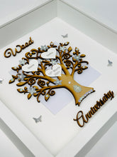 Load image into Gallery viewer, 5th Wood 5 Years Wedding Anniversary Frame - Wooden