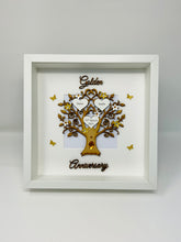 Load image into Gallery viewer, 50th Golden 50 Years Wedding Anniversary Frame - Wooden