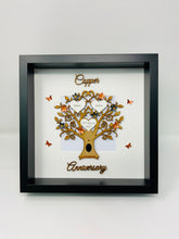 Load image into Gallery viewer, 22nd Copper & Black 22 Years Wedding Anniversary Frame - Wooden