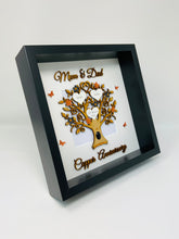 Load image into Gallery viewer, 7th Copper & Black 7 Years Wedding Anniversary Frame - Mum & Dad