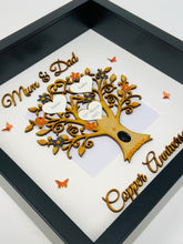 Load image into Gallery viewer, 7th Copper & Black 7 Years Wedding Anniversary Frame - Mum & Dad