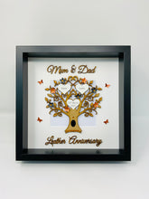 Load image into Gallery viewer, 3rd Leather 3 Years Wedding Anniversary Frame - Mum & Dad
