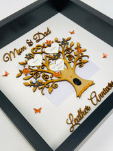 Load image into Gallery viewer, 3rd Leather 3 Years Wedding Anniversary Frame - Mum & Dad