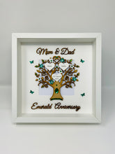 Load image into Gallery viewer, 55th Emerald 55 Years Wedding Anniversary Frame - Mum & Dad