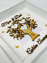 Load image into Gallery viewer, 50th Golden 50 Years Wedding Anniversary Frame - Mum & Dad