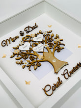 Load image into Gallery viewer, 35th Coral 35 Years Wedding Anniversary Frame - Mum & Dad