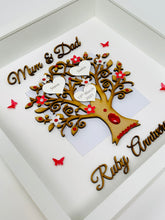 Load image into Gallery viewer, 40th Ruby 40 Years Wedding Anniversary Frame - Mum & Dad