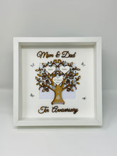 Load image into Gallery viewer, 10th Tin 10 Years Wedding Anniversary Frame - Mum & Dad