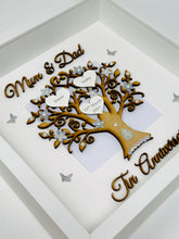 Load image into Gallery viewer, 10th Tin 10 Years Wedding Anniversary Frame - Mum & Dad