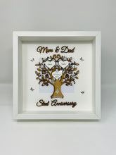 Load image into Gallery viewer, 11th Steel 11 Years Wedding Anniversary Frame - Mum & Dad