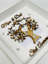 Load image into Gallery viewer, 11th Steel 11 Years Wedding Anniversary Frame - Mum & Dad