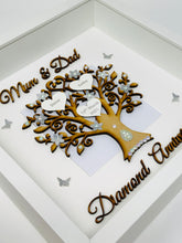 Load image into Gallery viewer, 60th Diamond 60 Years Wedding Anniversary Frame - Mum & Dad