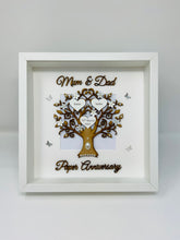 Load image into Gallery viewer, 1st Paper 1 Year Wedding Anniversary Frame - Mum & Dad