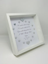 Load image into Gallery viewer, 'I Will Always Have You' Silver Love Hearts Quote Frame