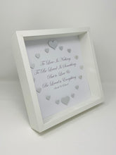 Load image into Gallery viewer, 'To Love & Be Loved' Silver Love Hearts Quote Frame